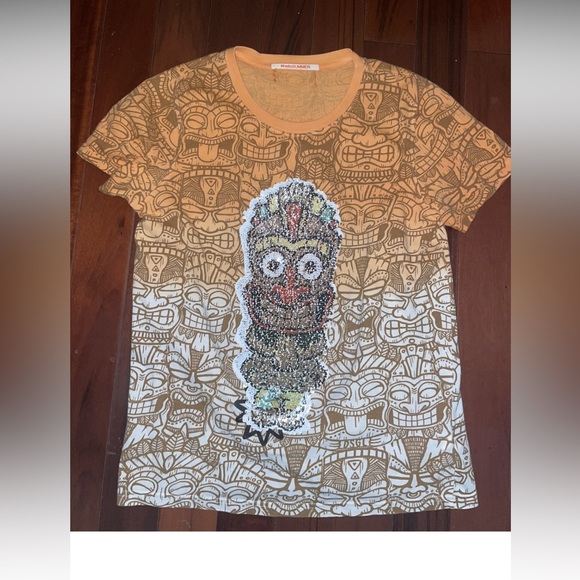 Desigual Other - Boy's Desigual T Shirt Tee Size 13/14 Orange sequin